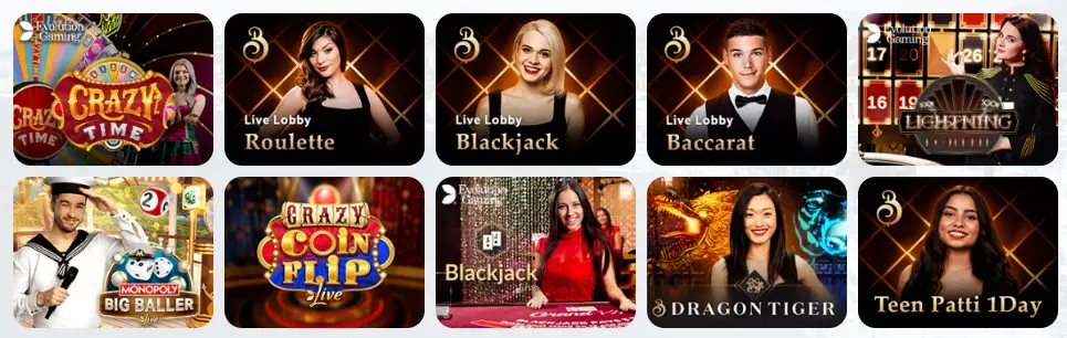 Jeux de casino en direct Black Label Casino
