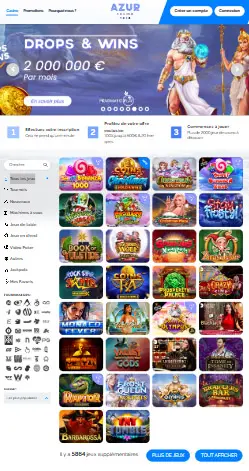 l'application et interface BLACK LABEL CASINO
