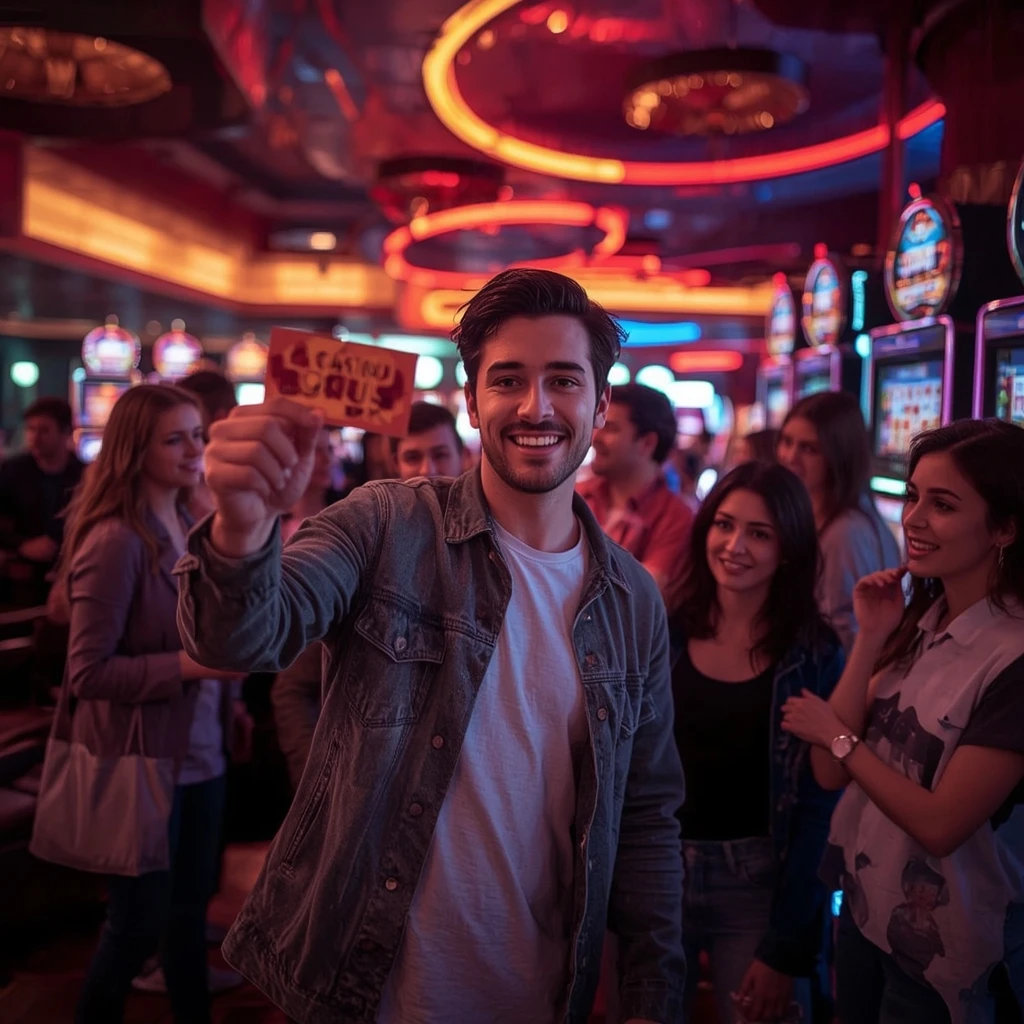 personne tenant un bonus Black Label Casino