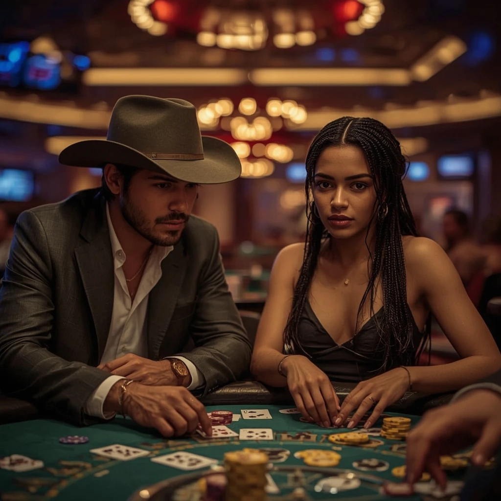 photo de deux joueurs de poker BLACK LABEL CASINO